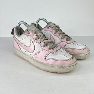 Nike Court Borough Low Recraft Sneakers FLAW DV5456-105 Pink White 5Y, 6.5W